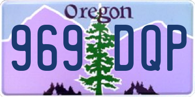 OR license plate 969DQP