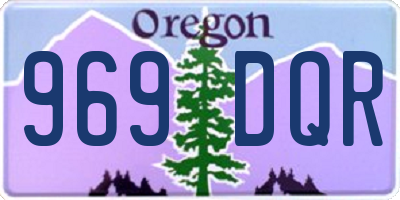OR license plate 969DQR