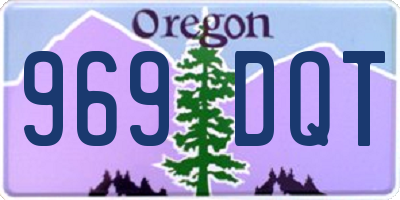 OR license plate 969DQT