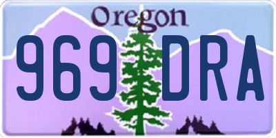 OR license plate 969DRA