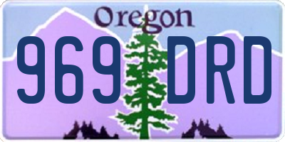 OR license plate 969DRD