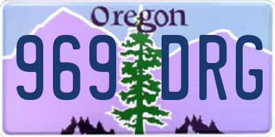 OR license plate 969DRG