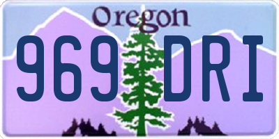 OR license plate 969DRI