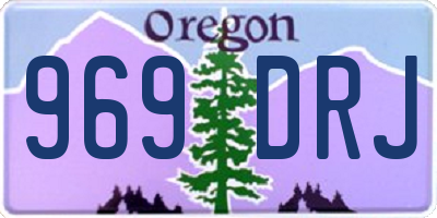 OR license plate 969DRJ