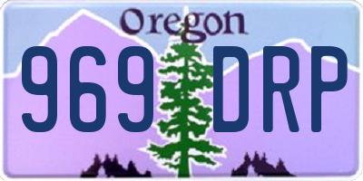 OR license plate 969DRP