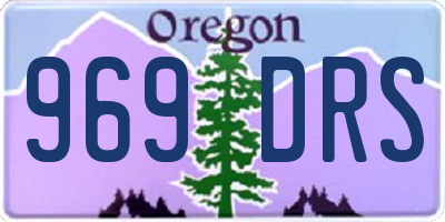 OR license plate 969DRS