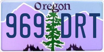 OR license plate 969DRT