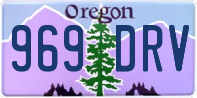 OR license plate 969DRV