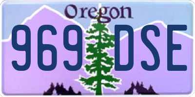 OR license plate 969DSE