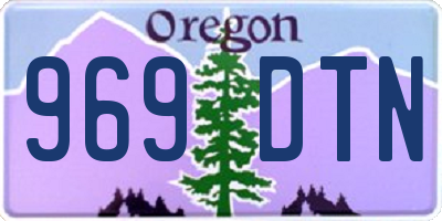 OR license plate 969DTN