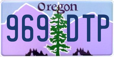 OR license plate 969DTP