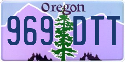 OR license plate 969DTT