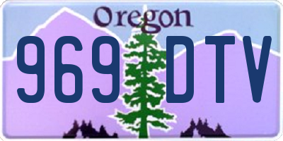 OR license plate 969DTV