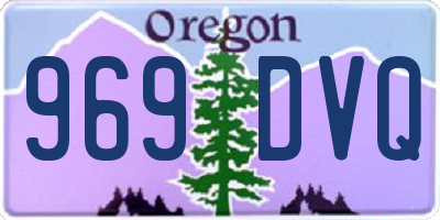OR license plate 969DVQ