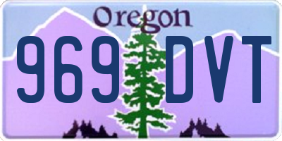 OR license plate 969DVT
