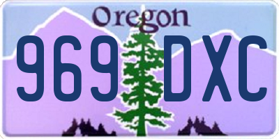 OR license plate 969DXC