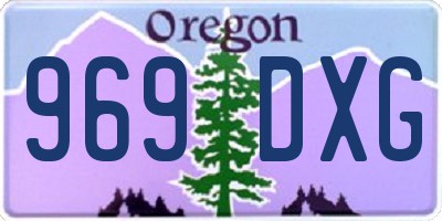 OR license plate 969DXG