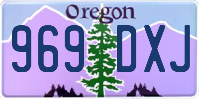 OR license plate 969DXJ