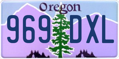 OR license plate 969DXL