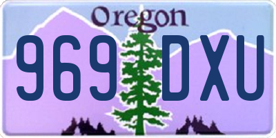OR license plate 969DXU