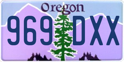 OR license plate 969DXX