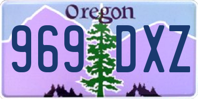OR license plate 969DXZ