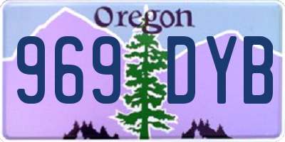 OR license plate 969DYB
