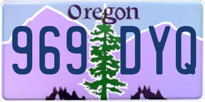 OR license plate 969DYQ