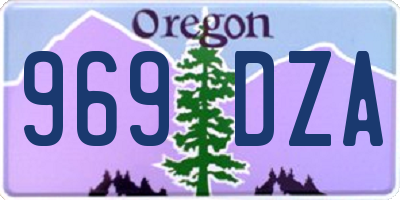 OR license plate 969DZA