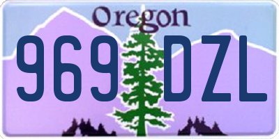 OR license plate 969DZL