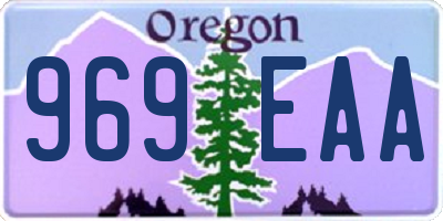 OR license plate 969EAA