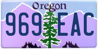 OR license plate 969EAC