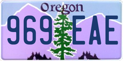 OR license plate 969EAE