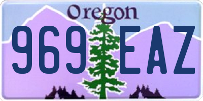 OR license plate 969EAZ