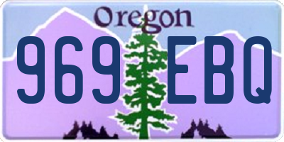 OR license plate 969EBQ
