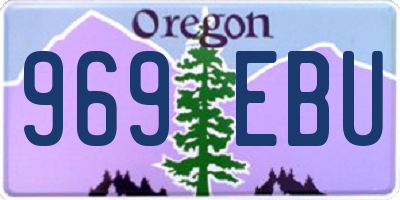 OR license plate 969EBU