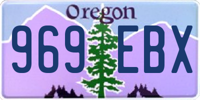 OR license plate 969EBX