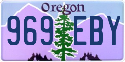 OR license plate 969EBY