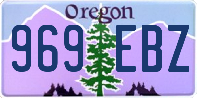 OR license plate 969EBZ