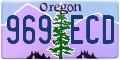 OR license plate 969ECD