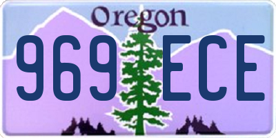 OR license plate 969ECE