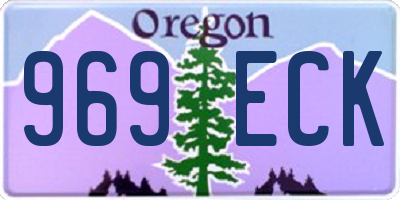 OR license plate 969ECK