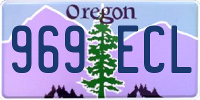 OR license plate 969ECL