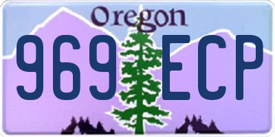 OR license plate 969ECP