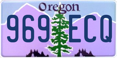 OR license plate 969ECQ