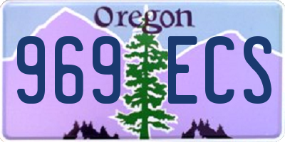 OR license plate 969ECS