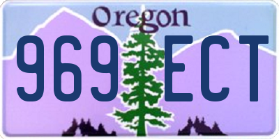 OR license plate 969ECT