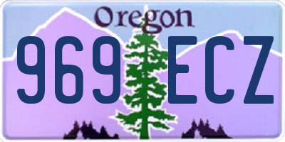 OR license plate 969ECZ