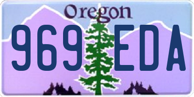 OR license plate 969EDA