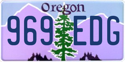 OR license plate 969EDG